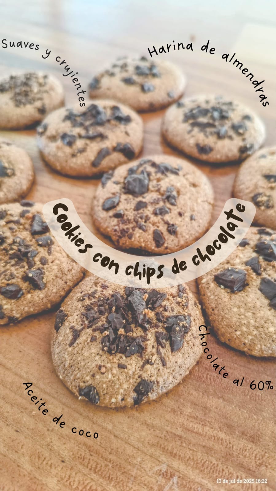 Cookies de Almendras y Chocolate